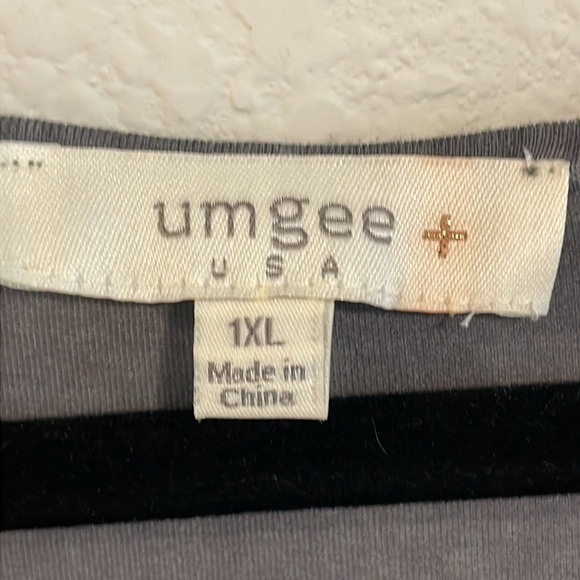 Umgee Women Midi Dress 1XL Grey Distressed Bohemian Contemporary Preppy - Picture 8 of 13